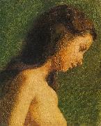 Thomas Eakins Study of a Girl Head USA oil painting artist